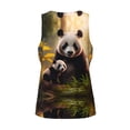 thumbnail image 6 of Workout Tank Tops Men, Forest Panda Quick Dry Sleeveless Shirt For Men, Muscle Shirts For Bodybuilding, 6 of 8