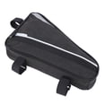 thumbnail image 4 of Bolsa triangular para cuadro de bicicleta, 1,2 l, fibra de poliéster, impermeable, para debajo del tubo superior, para accesorios de ciclismo, color negro, 4 of 14