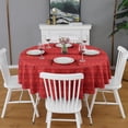 thumbnail image 2 of Christmas Round Tablecloth 70x70in(178x178cm) – Waterproof Polyester Table Cover with Full Print Design, Wrinkle Resistant & Washable for Kitchen Dining Party Decor, 2 of 6