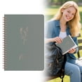 thumbnail image 2 of A5 Aesthetic Journal Notebook, Oimcto College Ruled Writing Journal, Cute Hardcover Notebook Suitable for Work, Classroom & Journaling, Left-Handed Friendly, Gold Branch Pattern, Pasture Green, 2 of 9