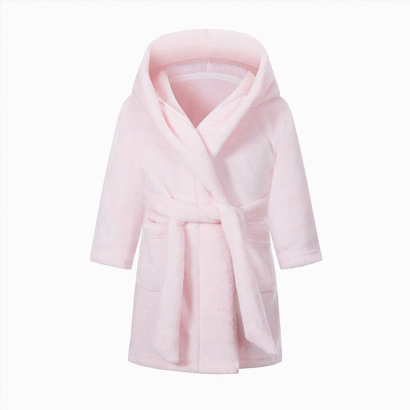Splozh Baby Girls Boys Cartoon Animal Bathrobes Boys Girls Fashion Bathrobe Soft Hooded Robe Cloth Cotton Bathrobe Light Pink,11-12 Years