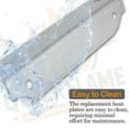 thumbnail image 4 of Set of 3 Stainless Steel Grill Heat Plates Replacement for Dyna-Glo 2-Burner Open Cart Propane DGC310CNP-D, DGC310RNP-D, DGC310BNP-D, 4 of 5