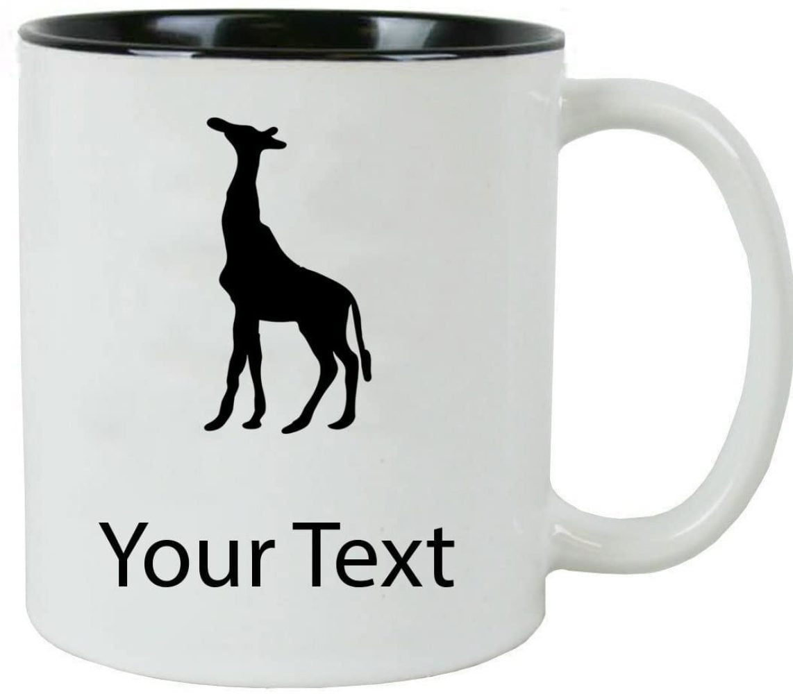 Black Mug 11 oz Birthday Coffee/Tea Giraffe Christmas Gift 