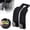 Black, variant on Leather Car Seat Headrest Double Car Hooks Organizer | Durable Leather & Metal Bag Holder | Car Seat Back Phone Mount | Space Saving Car Purse Holder for Wallets Bags 1Pack | Fits Most Vehicles