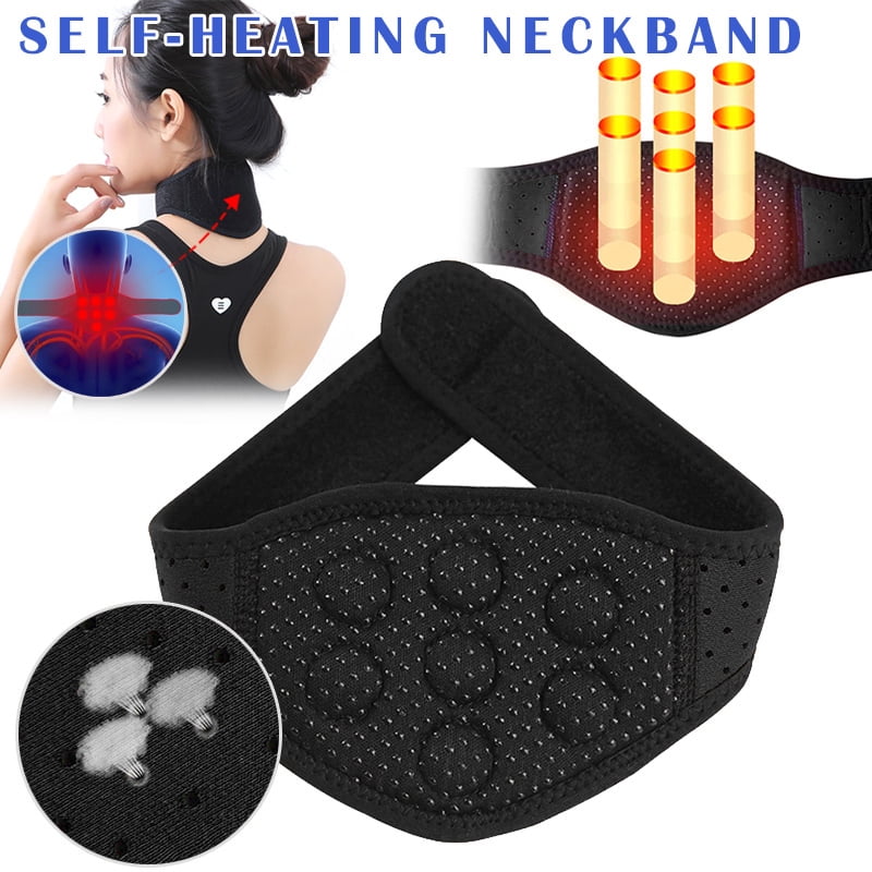 Inciple New Self Heating Magnetic Therapy Neck Brace Cervical Vertebra Protection Neck Belt Thermal Pain Relief Neck Brace Convenience Practical 