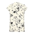 thumbnail image 5 of Dreluolixua Oversized T Shirts for Women Satin Plus Size V Neck Tee Lightweight Short Sleeve Shirt Print Casual Tops, 5 of 6