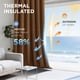 thumbnail image 5 of Cortinas Joydeco 2 Paneles de Terciopelo Marrón Opacas 132x274cm, 5 of 9