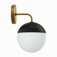 thumbnail image 2 of Modway Stellar 1-Light Wall Sconce in Opal Satin Brass, 2 of 7