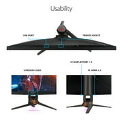 ASUS ROG Swift 32” 4K HDR 144Hz DSC Gaming Monitor (PG32UQX) - UHD (3840 x 2160), Mini-LED IPS, G-SYNC Ultimate, Local dimming, Quantum Dot technology, DisplayHDR 1400, Eye Care, DisplayPort, HDMI