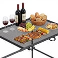 thumbnail image 6 of Lorelo Tire Mount Camping Desk, Adjustable Height Steel Folding Desk for Tailgate Parties Picnic Outdoor Cooking, No Tool Required Installation Table Fits Car SUV Tire, 6 of 7