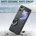 thumbnail image 6 of for Oppo Find N2 Flip Case with Ring, Slim PU Leather Protective Cover Phone Case Oppo Find N2 Flip ZH Black, 6 of 9