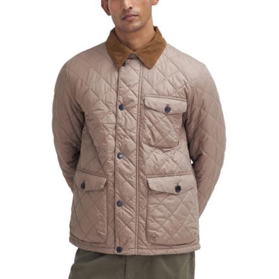 Men's Barbour Hornby Quilted Jacket Timberwolf Medium M