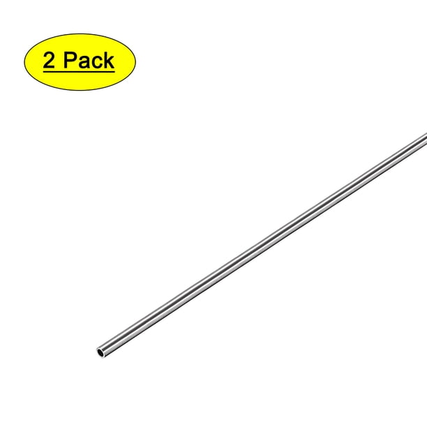 Tubo redondo de acero inoxidable sin costura Uxcell 304 de 3 mm x 0.6 mm x 250 mm