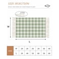 thumbnail image 2 of Sage Green Checkered Washable Area Rug 3'x5', Farmhouse Buffalo Plaid Woven Cotton Tassels Kitchen Rugs, Non Slip Indoor Door Mat Throw Carpet for Entryway Living Room Nursery Laundry Room, 2 of 9