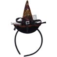 thumbnail image 1 of Elaine Room Diadema Sombrero Aro Banda Headwear Bruja Mago Telaraña para Halloween Fiesta de Navidad Disfraz Niñas Niños Mujeres, 1 of 4