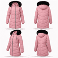 thumbnail image 2 of Winter Coats Women Quilted Snow Jacket Windproof Waterproof Puffer Parka Coat, Pink 2XL, 2 of 8