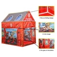 thumbnail image 3 of Super Joy Kids Fire Station Playhouse Indoor Outdoor Toy Pretend Play Tent Birthday Christmas Gift for Boys Girls Toddler, 3 of 7