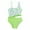 ZE Light Green, variant on Girls Bathing Suits Hanging Neck Swimsuit Triangle Swimsuit Milk Leopard Pattern Swimsuit Toddler Swimsuit Blue 7 Years-8 Years
