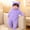 Purple, variant on Fluffy Fleece Hooded Jumpsuit Long Sleeve Zip Up Animals Cosplay Romper One-Piece Pajama Infant Winter Clothes for Christmas or Halloween 9-12 Months
