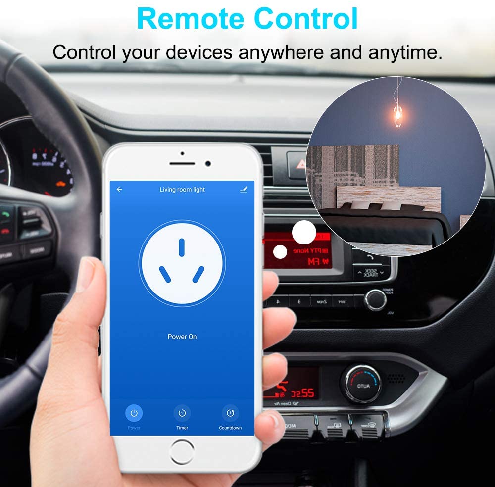 google home mini in a car