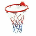 thumbnail image 1 of 2pcs 32cm Wall Mounted Basketball Hoop Netting Metal Rim Hanging Basket Basket-Ball Wall Rim with Screws Indoor Outdoor, 1 of 6
