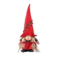 thumbnail image 1 of Matsuzay Muñeca sin rostro de Navidad, decoración de escritorio, juguetes para niños, adorno de fiesta decorativo para ventana, mesita de noche, Kits de decoración para fiestas Rojo Matsuzay HA069092-01, 1 of 6
