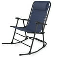 thumbnail image 5 of Lacoo Zero Rocking Gravity Chair with Headrest Pillow Folding Recliner Foldable Lounge Chair for Poolside, Lawn and Patio, Blue, 5 of 7