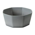 thumbnail image 2 of XEOVHV Clearance 8.00 inch Gray Plastic Shallow Plant Pot, Octagon Bowl Planter Container with Pot Tray for Succulents, Cactus, 2 of 8