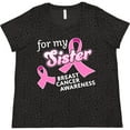 thumbnail image 3 of Inktastic For My Sister Breast Cancer Awareness Women's Plus Size T-Shirt, 3 of 5