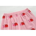 thumbnail image 6 of DDSOL Girls Pajamas Ladybug Graphic Short Sleeves Pjs Cotton 2-Piece Sleepwear Sets Pink 2-7T, 6 of 7