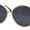 Gold - Black, variant on Womens Oversize Round Inlay Tortoise Metal Rim Fashion Sunglasses Gold - Smoke