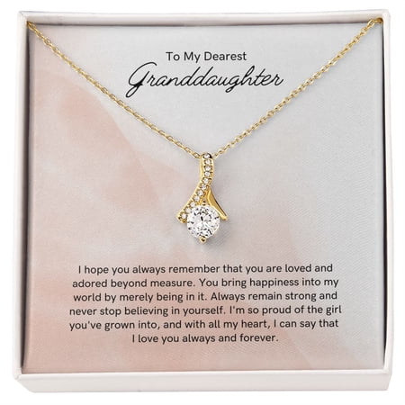 Always Remember Alluring Beauty Necklace For Granddaughter
