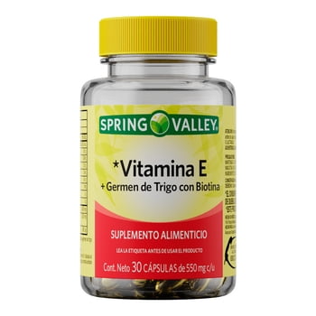 Vitamina E Spring Valley 550mg 30 capsulas