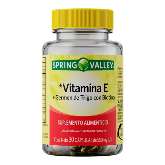 Vitamina E Spring Valley 550mg 30 capsulas