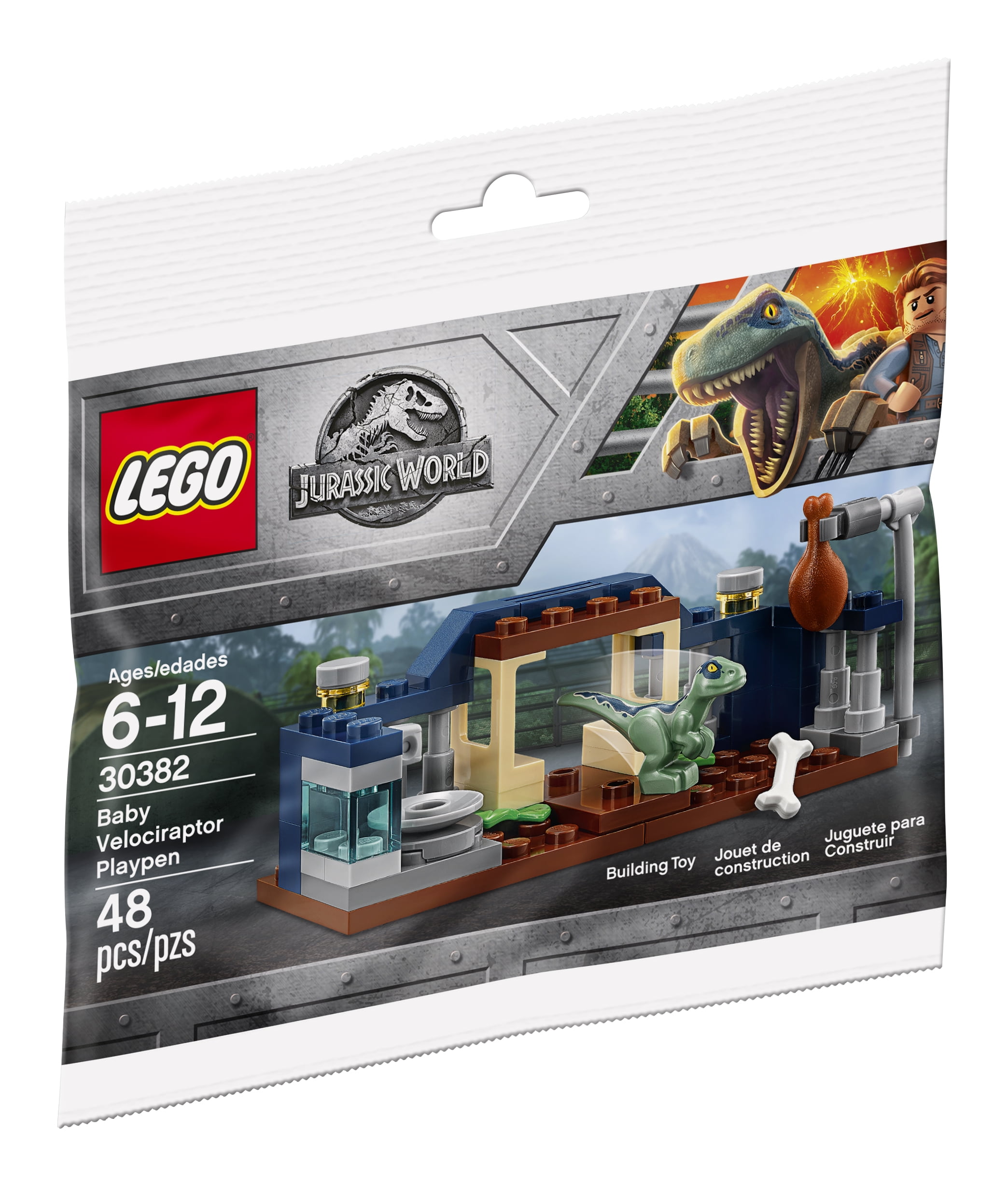 LEGO Jurassic World 30382 Baby Velociraptor Playpen Polybag X8 for sale online 