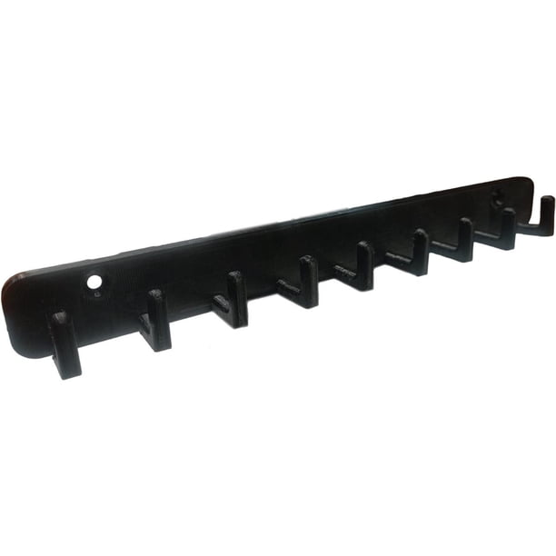 Organizador Porta Llaves de Oficina KeyHookBlack 1 Pza 2x25x0.5cm Negro. 3D Art MXKHB-001