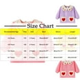 thumbnail image 3 of snilers Baby Toddler Long Sleeve Bibs Waterproof Reusable Full Sleeve Bib Fall Winter Clothing Cute Fashion Ribbed Knit Pullover Tops with Pocket Size 130, 3 of 3