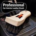 thumbnail image 3 of YeewayVeh Long Bristle Horse Hair Brush for Leather, Versatile Leather Cleaning Brush for Car Interior Seat, Carpet, Upholstery, Furniture and Shoes, 3 of 7