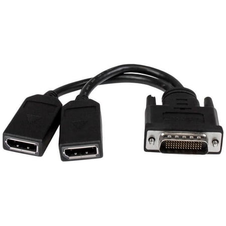 UPC: 0065030859592 | StarTech DMSDPDP1 8in LFH 59 Male to Dual Female DisplayPort DMS 59 Cable – DMS-59 to Dual DisplayPort Cable Adapter – DMS to 2 x DP Y Cable