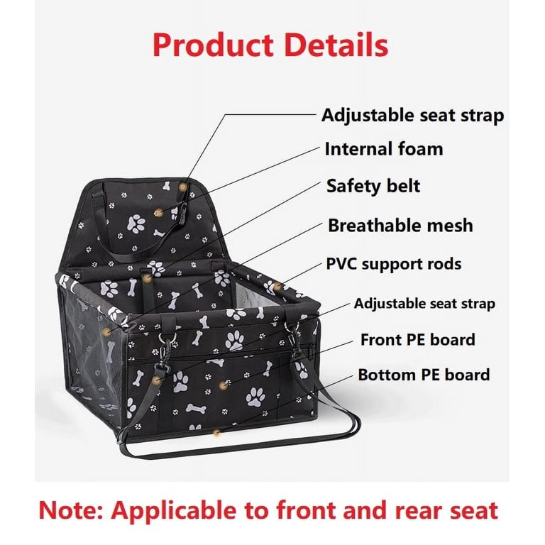 Pet Dog Cat Car Seat Booster, Foldable & Portable photo 7