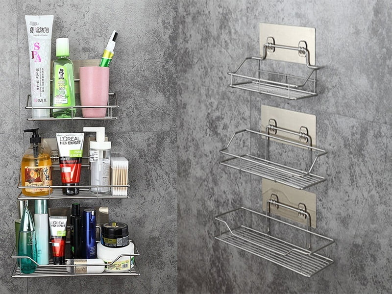 metal bathroom rack