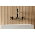 thumbnail image 7 of Kingston Brass KS1226PKX Duchess Double-Handle Wall Mount Bathroom Faucet, Polished Nickel, 7 of 7