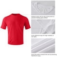 thumbnail image 6 of ZBORIBER Men's Quick-Dry Fit Gym Wicking Athletic Workout Short-Sleeve T-Shirts Sizes S-3XL,Red, 6 of 11
