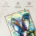 thumbnail image 6 of Elephant Stock Nerd Rabbit Paint Splash Wall Art - Vertical Canvas Wall Art - Living Room Wall Decor - Animal Canvas - Beige And Brown Decor - 8" x 12", 6 of 8