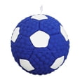 thumbnail image 1 of Pelota divertida para mascotas, juguete interactivo resistente para perros, juguetes de limpieza de dientes para masticar, látex seguro para perros pequeños y medianos, fútbol L, 1 of 5