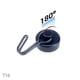 thumbnail image 3 of Bewildely Colgador acoplable bufanda llaves gancho de almacenamiento Metal cocina baño titular DIY organizador refrigerador giratorio ahorro de espacio Cocina y Comedor Giratorio de 180° negro Bewildely HA070988-01, 3 of 6