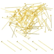 Uxcell 300Pcs 0.98x0.1" Copper Chandelier Connector Pins Chandelier Crystal Clips, Gold