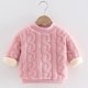 thumbnail image 3 of Sudadera para niñas de 0 a 5 años, otoño e invierno, gruesa, cálida, de forro polar, jersey de felpa a la moda, ropa para niñas pequeñas, 3 of 5