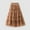 Khaki, variant on FAOWME Women's Skirt High Waist Solid Color A Line Pleated Ruffle Calf Length Chiffon Comfortable Fashion Mesh Skirts For Festive And Party,Beige,One Size
