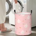 thumbnail image 7 of DouZhe Waterproof Collapsible Large Laundry Baskets, Cute Rabbit Carrot Flower Prints Circular Hamper with Handles, 7 of 7